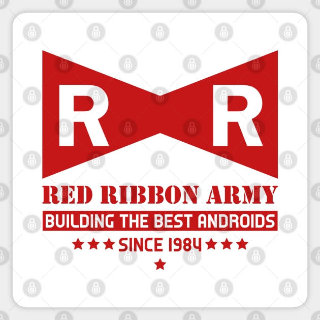 Red Ribbon Army Sticker by GraphicBazaar